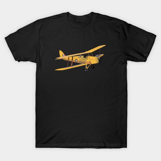 de Havilland DH.82 Tiger Moth British WW2 Airplane T-Shirt by NorseTech